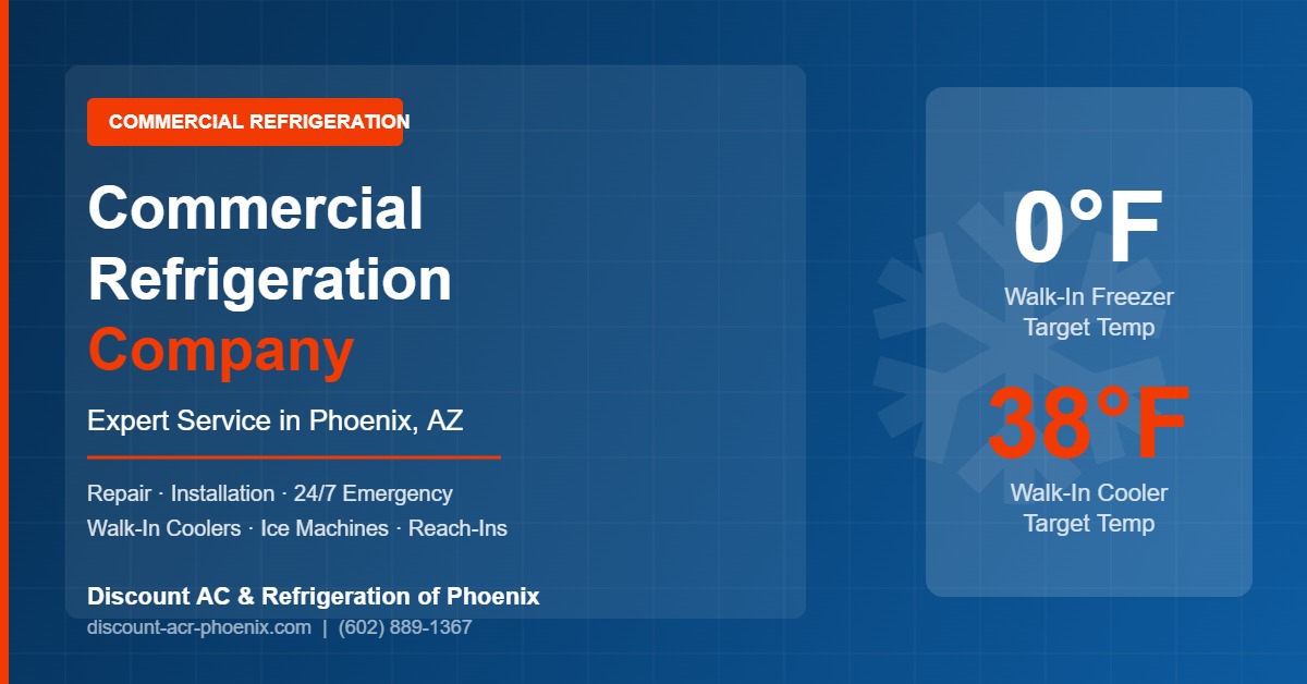 Commercial refrigeration company technician service in Phoenix AZ