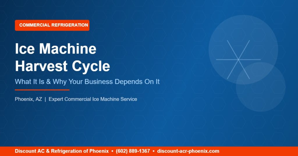 Commercial ice machine harvest cycle diagram — Discount AC & Refrigeration of Phoenix