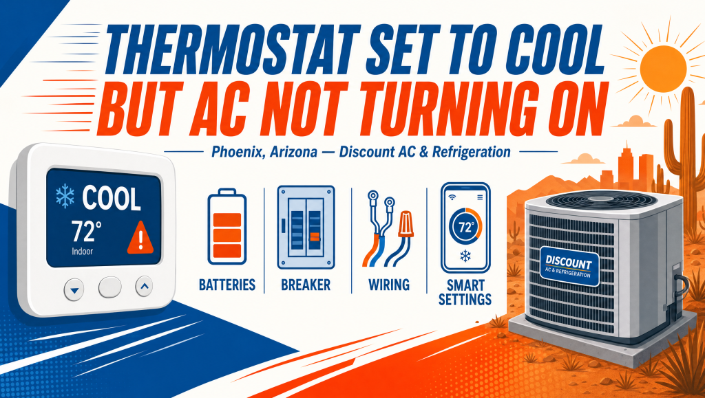 thermostat set to cool but ac not turning on