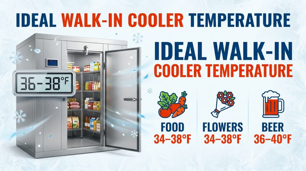 walk in cooler temperature