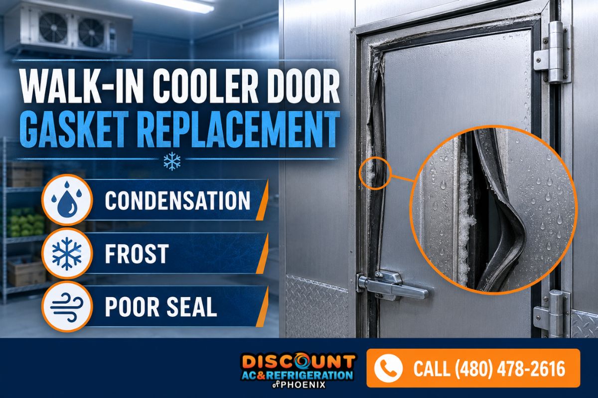 walk in cooler door gasket replacement