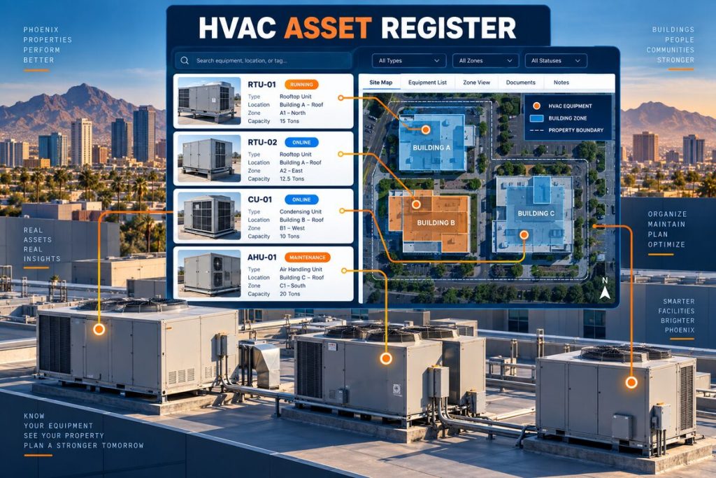 Commercial HVAC asset register for Phoenix property managers
